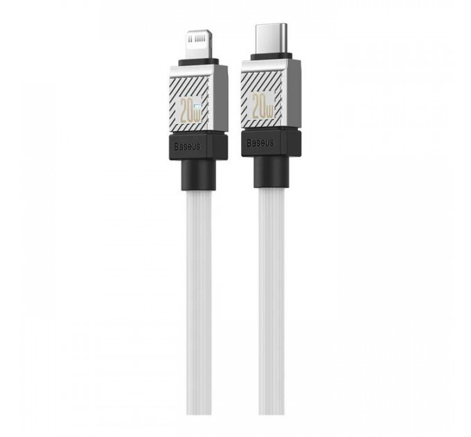 Дата кабель USB-C to Lightning 2.0m CoolPlay Fast Charging 20W white Baseus (CAKW000102)