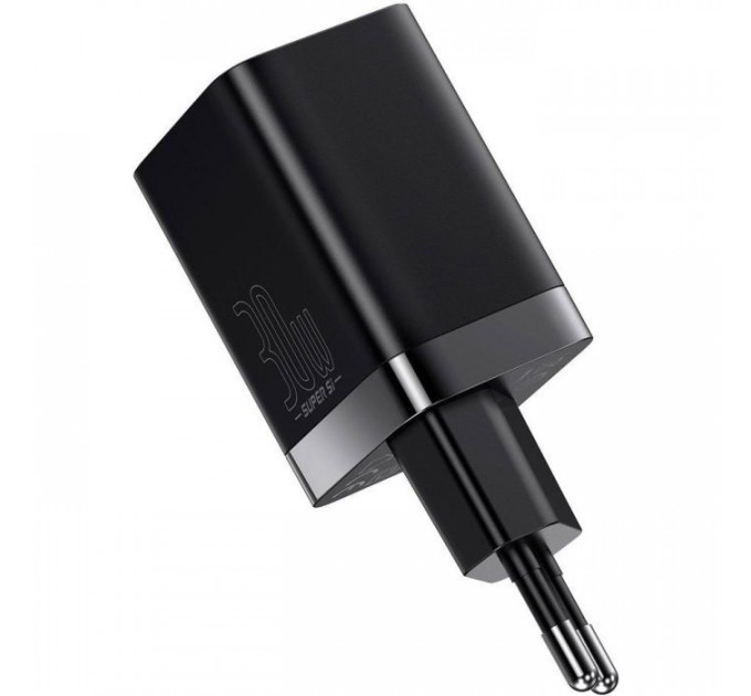 Зарядний пристрій Baseus Super Si Pro Quick Charger C+U 30W black (CCSUPP-E01)