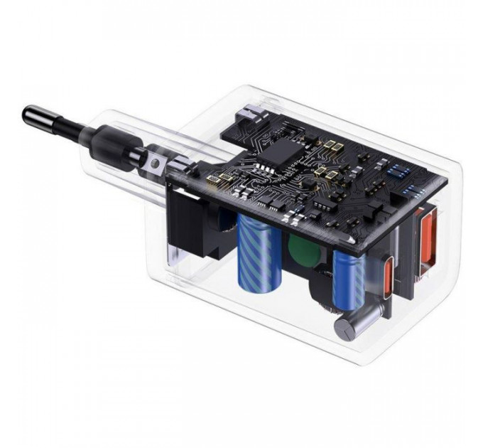 Зарядний пристрій Baseus Super Si Pro Quick Charger C+U 30W black (CCSUPP-E01)