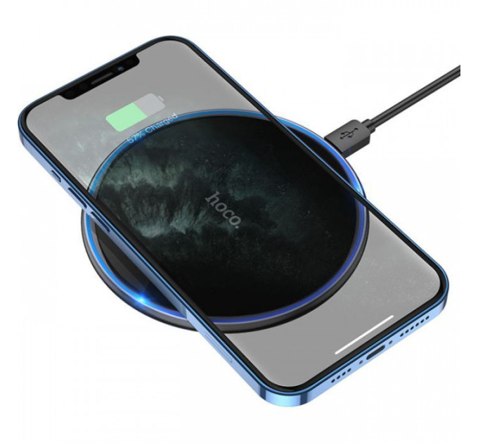 Зарядное устройство HOCO HOCO CW6 Pro Easy 15W Charge Wireless Fast Charger Black (6931474755032)