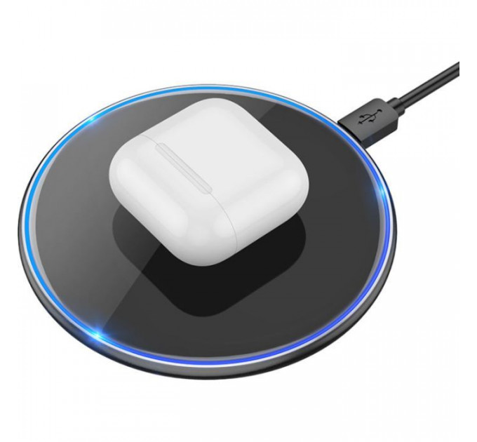 Зарядное устройство HOCO HOCO CW6 Pro Easy 15W Charge Wireless Fast Charger Black (6931474755032)