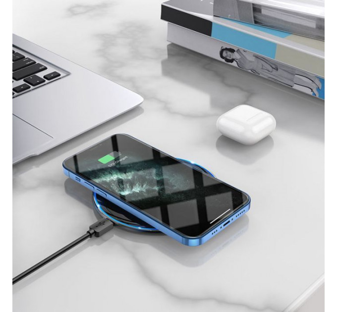 Зарядное устройство HOCO HOCO CW6 Pro Easy 15W Charge Wireless Fast Charger Black (6931474755032)