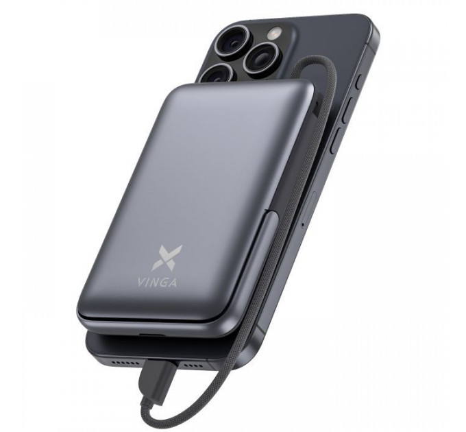 Батарея універсальна Vinga 10000 mAh 22.5W\/15W\/2.5W Wireless (VPBB1022WL) Батарея універсальна Vinga 10000 mAh 22.5W\/15W\/2.5W Wireless (VPBB1022WL)