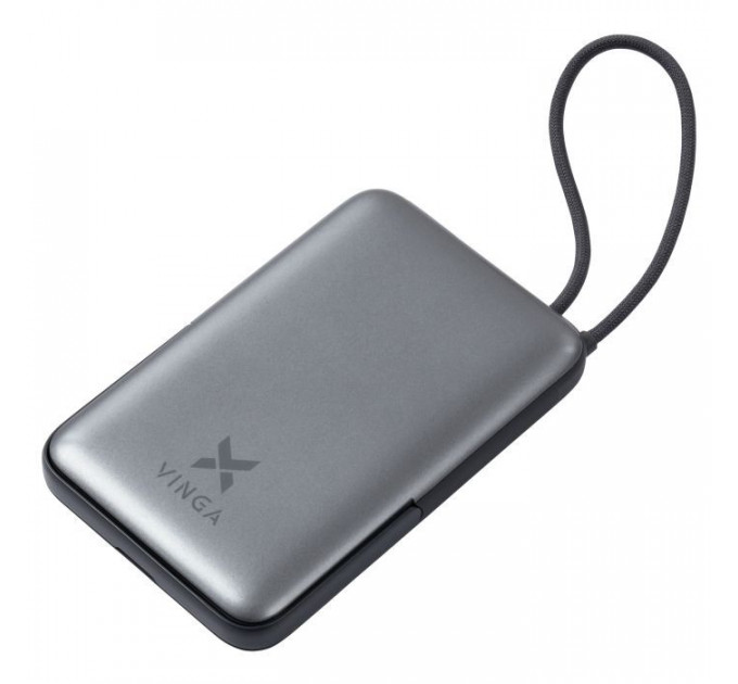 Батарея універсальна Vinga 10000 mAh 22.5W\/15W\/2.5W Wireless (VPBB1022WL)
