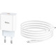 Зарядний пристрій HOCO C76A Plus Speed Source USB-C PD20W + cable USB-C to Lightning White (6931474746924)