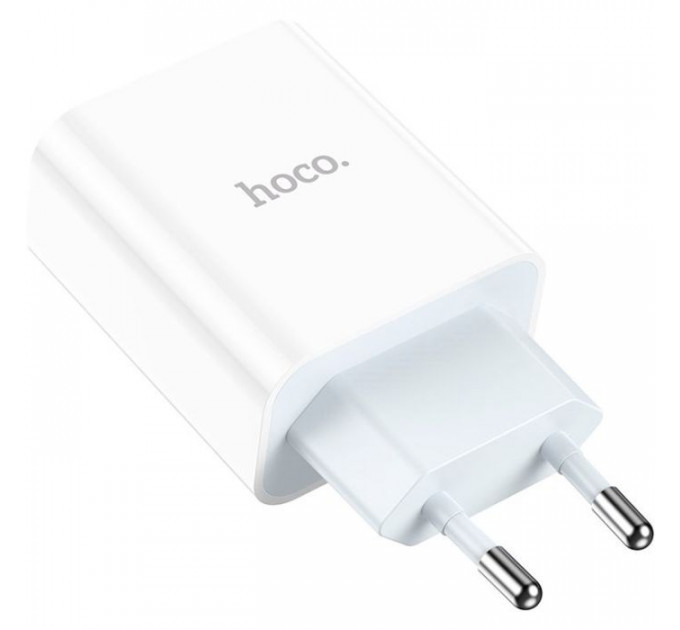 Зарядное устройство HOCO C97A 1xUSB-C PD20W + 1xUSB QC3.0 White (6931474766076)