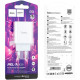 Зарядное устройство HOCO C97A 1xUSB-C PD20W + 1xUSB QC3.0 White (6931474766076)