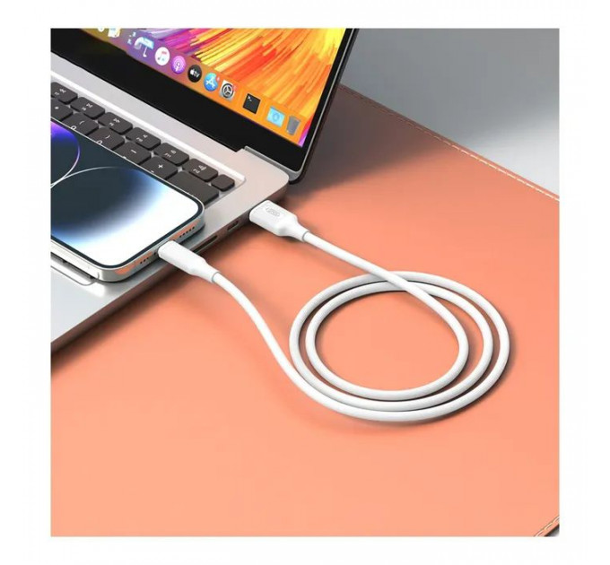 Дата кабель USB 2.0 AM to USB-C 1.0m white XO (NB265-AC.white)