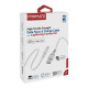 Дата кабель USB 2.0 AM to Lightning 1.2m 2.4A MFi PowerLine-Ai120 white Promate (powerline-ai120.white)