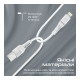 Дата кабель USB 2.0 AM to Lightning 1.2m 2.4A MFi PowerLine-Ai120 white Promate (powerline-ai120.white)