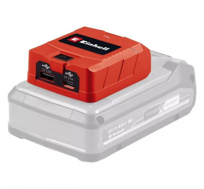 Зарядний пристрій Einhell USB акумуляторний TC-CP 18 Li USB A\/C - Solo, PXC, 18В, Type-A\/Type-C, 2A (4514148)