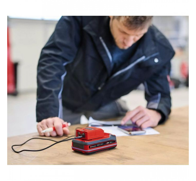 Зарядний пристрій Einhell USB акумуляторний TC-CP 18 Li USB A\/C - Solo, PXC, 18В, Type-A\/Type-C, 2A (4514148)