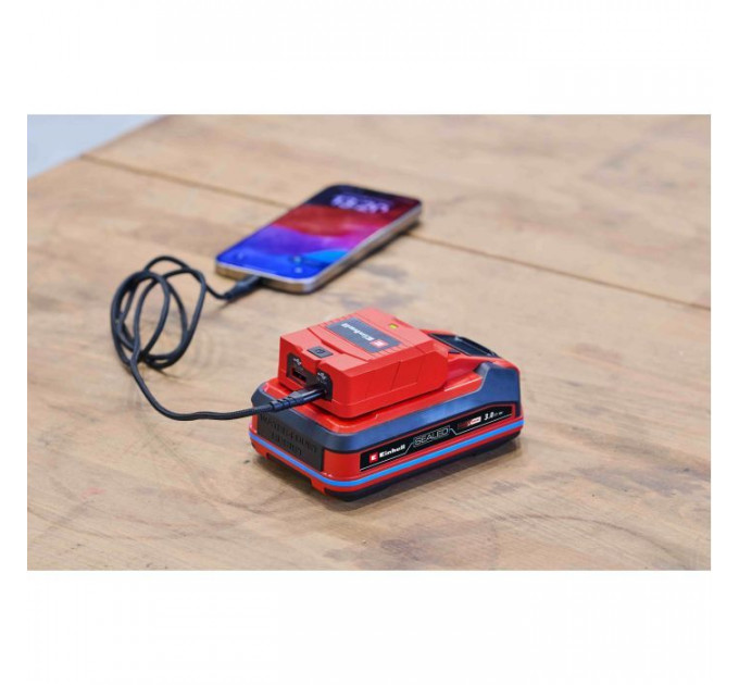 Зарядний пристрій Einhell USB акумуляторний TC-CP 18 Li USB A\/C - Solo, PXC, 18В, Type-A\/Type-C, 2A (4514148)