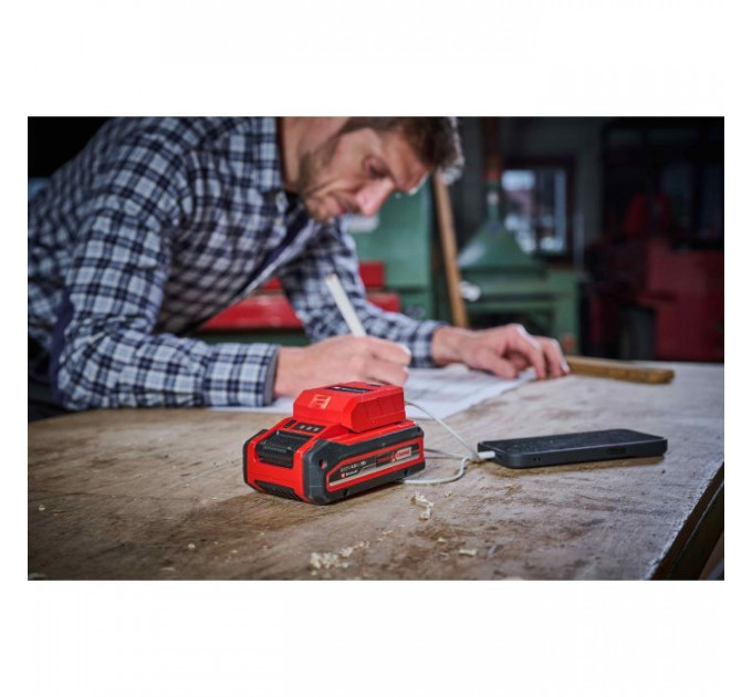 Зарядний пристрій Einhell USB акумуляторний TC-CP 18 Li USB A\/C - Solo, PXC, 18В, Type-A\/Type-C, 2A (4514148)
