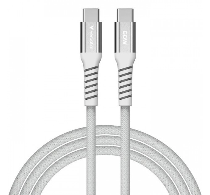 Дата кабель USB-C to USB-C 1.2m Magnetic 60W gray Verbatim (31850)