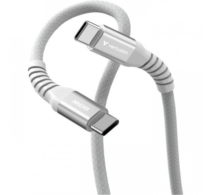 Дата кабель USB-C to USB-C 1.2m Magnetic 60W gray Verbatim (31850)