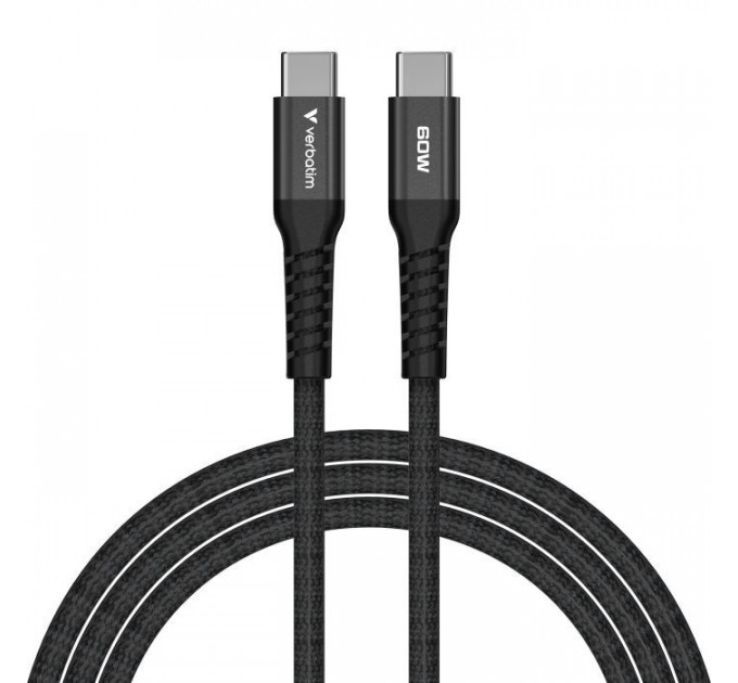 Дата кабель USB-C to USB-C 1.2m Magnetic 60W black Verbatim (31859)