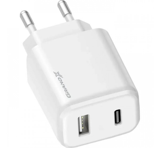 Зарядное устройство Grand-X CH-890 Fast Charge 1xUSB-C PD20W + 1xUSB QC4.0 + AFC SCP FCP Black (CH-890)