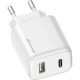 Зарядное устройство Grand-X CH-890 Fast Charge 1xUSB-C PD20W + 1xUSB QC4.0 + AFC SCP FCP Black (CH-890)