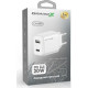 Зарядное устройство Grand-X CH-890 Fast Charge 1xUSB-C PD20W + 1xUSB QC4.0 + AFC SCP FCP Black (CH-890)