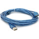 Дата кабель USB 2.0 AM\/AF 5.0m ferrite transparent blue Voltronic (YT-AM\/AF-5.0TBL)
