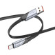 Дата кабеля USB 2.0 AM to USB-C 1.2m 5A nylon black HOCO (6942007605007)