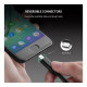 Дата кабель USB 2.0 AM to Lightning + Micro 5P + USB-C black HOCO (6942007608794)