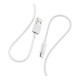 Дата кабель USB 2.0 AM to USB-C 1.0m 2.4A white Denmen (D22T-WH)