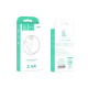 Дата кабеля USB 2.0 AM to USB-C 1.0m 2.4A white Denmen (D22T-WH)