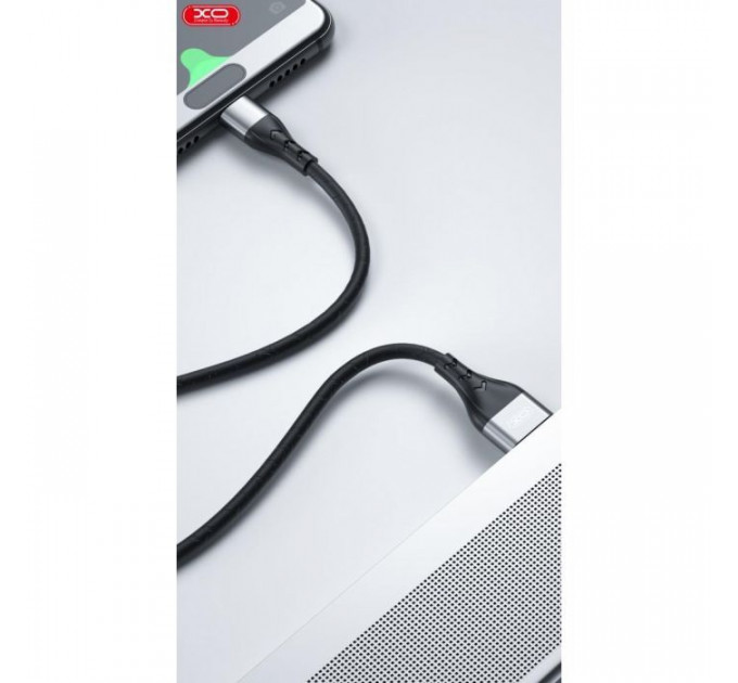 Дата кабель USB 2.0 AM to Lightning 1.0m 2.4A double-side grey XO (NB188-L-1-GR)
