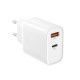 Зарядное устройство для XO 1xUSB-C PD30W + 1xUSB QC3.0 (XO-QC16)