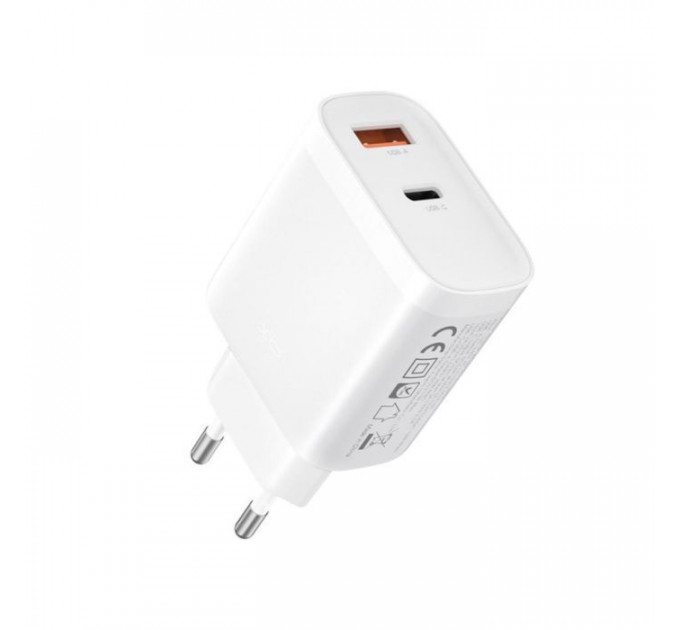 Зарядное устройство для XO 1xUSB-C PD30W + 1xUSB QC3.0 (XO-QC16)