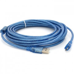 Дата кабель USB 2.0 AM to Micro 5P 5.0m blue Voltronic (YT-AM\/Mc-5B\/05424)