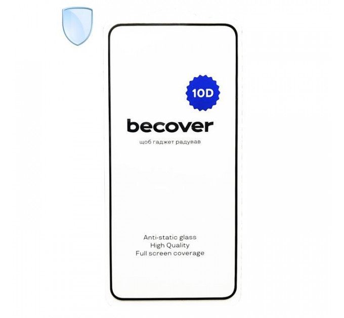 Стекло защитное BeCover 10D Motorola Moto G86 Black (713743)