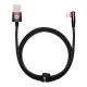 Дата кабель USB 2.0 AM to Lightning 1.0m 2.4A 90° corner black\/red Baseus (CAVP000020)