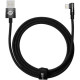 Дата кабель USB 2.0 AM to Lightning 2.0m 2.4A 90° corner black Baseus (CAVP000101)