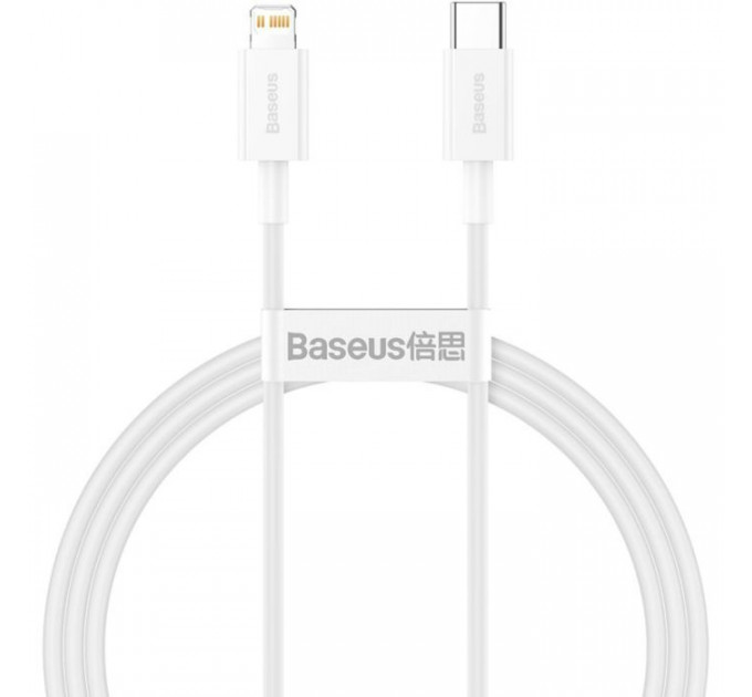 Дата кабель USB-C to Lightning 2.0m 20W white Baseus (CATLYS-C02)
