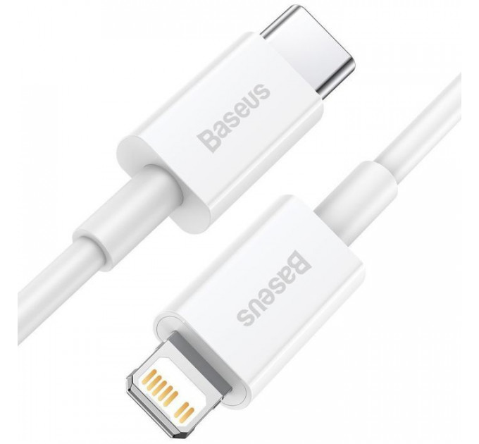 Дата кабель USB-C to Lightning 2.0m 20W white Baseus (CATLYS-C02)