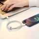 Дата кабель USB-C to Lightning 2.0m 20W white Baseus (CATLYS-C02)