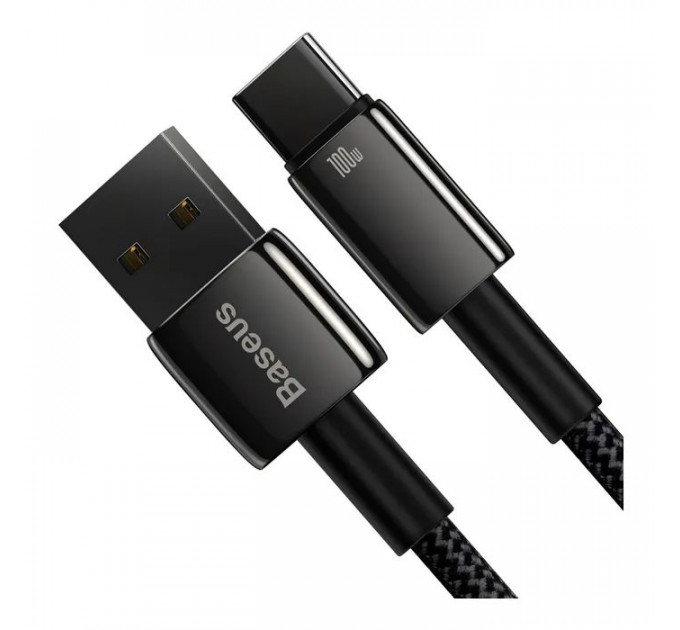 Дата кабель USB 2.0 AM to USB-C 2.0m 100W black Baseus (CAWJ000101)