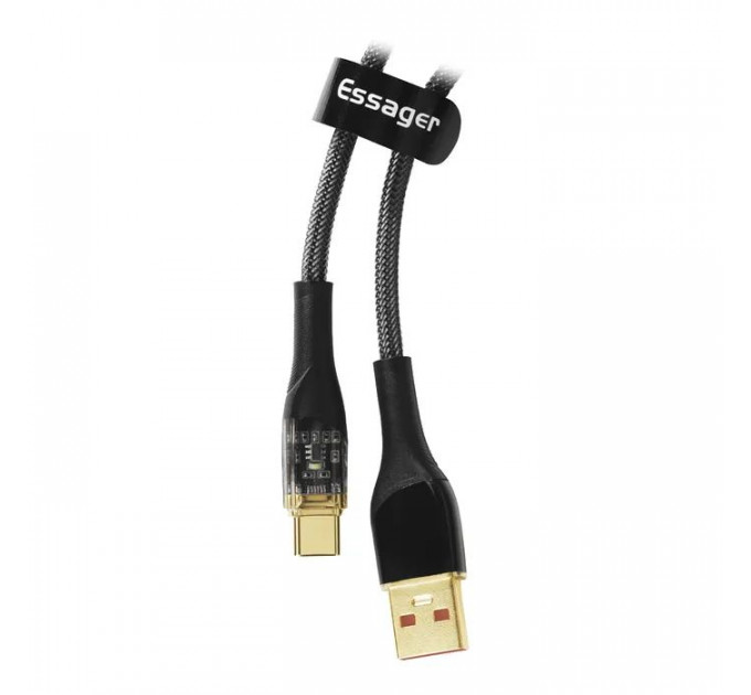 Дата кабель USB 2.0 AM to USB-C 2.0m 7A black Essager (EXCT-XJA01-P)