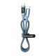Дата кабель USB-C to USB-C 1.0m 100W Digital Display blue Essager (ES-XCTT1-YD03)