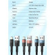 Дата кабель USB 2.0 AM to Lightning 2.0m 2.4A black Essager (EXCL-XCA01)