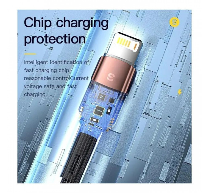 Дата кабель USB 2.0 AM to Lightning 2.0m 2.4A brown Essager (EXCL-XCA12)