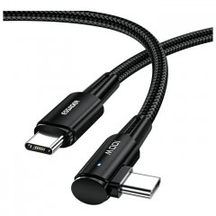 Дата кабель USB-C to USB-C 3.0m 100W 90° corner black Essager (EXCTT1-CGWTC01)