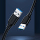Дата кабель USB 2.0 AM\/AM 0.5m US102 black Ugreen (10308)
