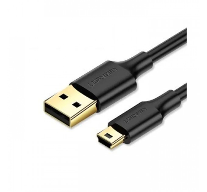 Дата кабель USB 2.0 AM to Mini 5P 1.0m US132 black Ugreen (10355) Дата кабель USB 2.0 AM to Mini 5P 1.0m US132 black Ugreen (10355)