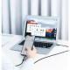 Дата кабеля USB 2.0 AM to USB-C + Micro 5P 1.0m 3A US177 black Ugreen (30875)
