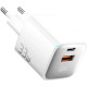 Зарядний пристрій Essager 1xUSB + 1xUSB-C 33W GaN white (ECTAC-JXB02-Z)