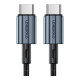 Дата кабель USB-C to USB-C 2.0m PD60W black Choetech (6932112105035)